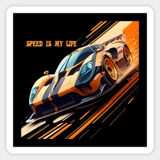 SPEED IS MY LIFE Sticker